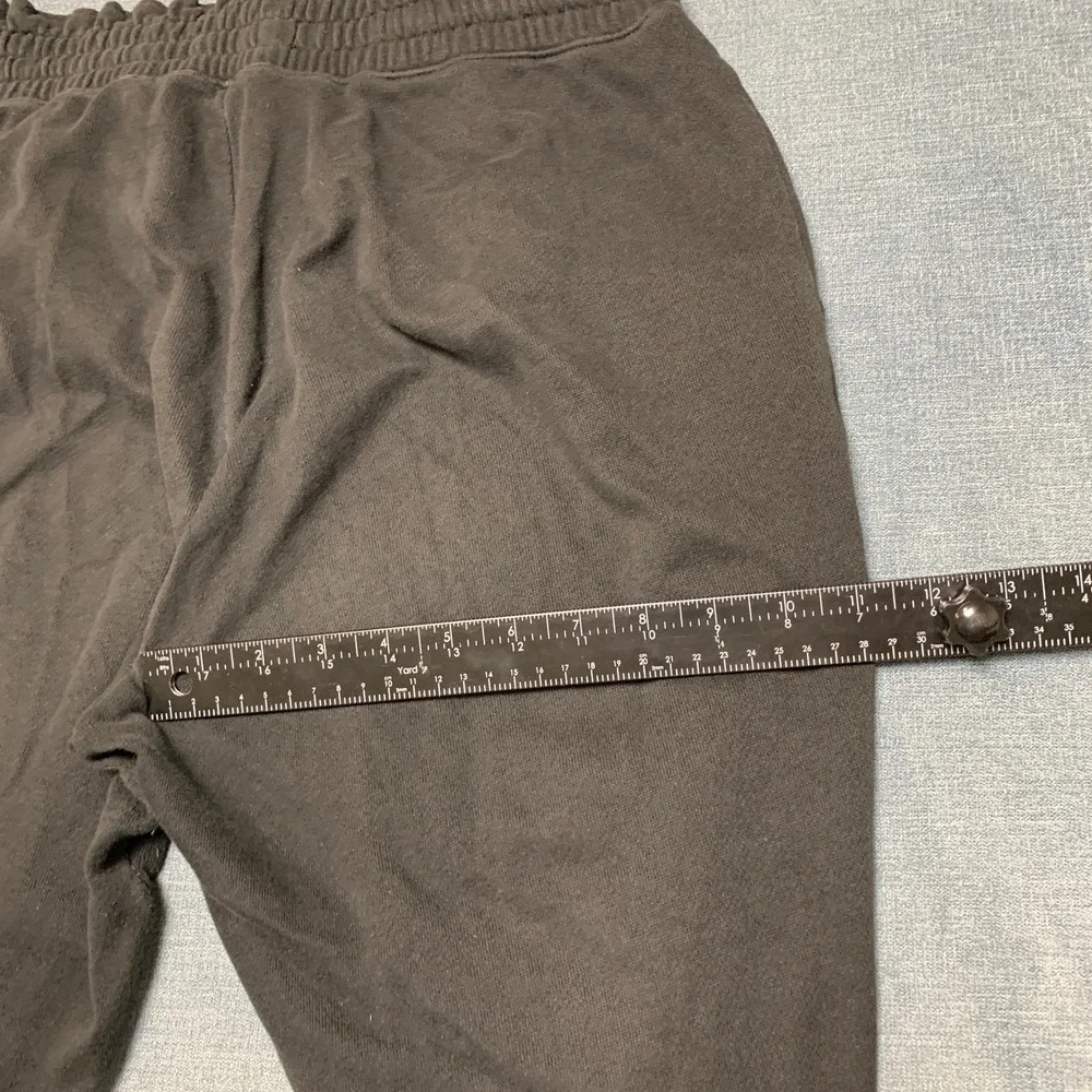 Hollister Joggers Sweatpants Mens Medium Black Tapered Drawstring Logo Athletic